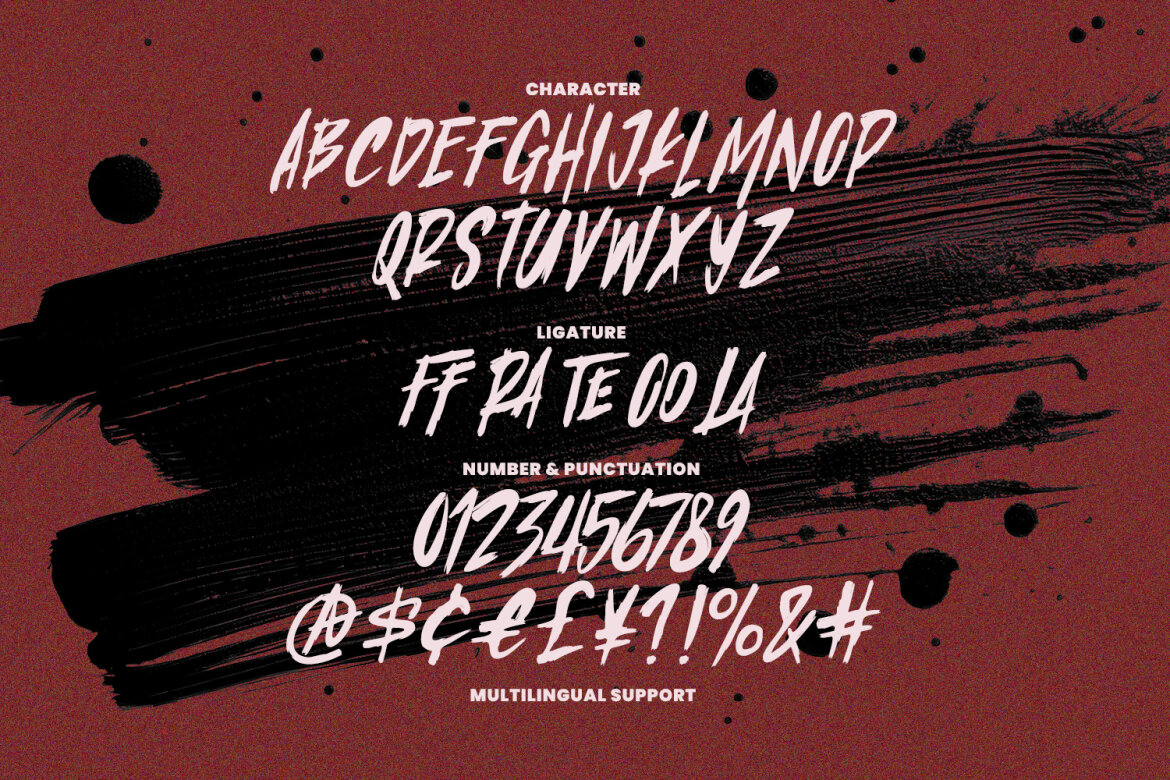 Crawn Migeos Brush FREE Font alternate