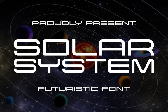 Solar System - Futuristic FREE Font