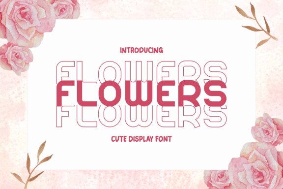 Flowers - Stacked FREE Font