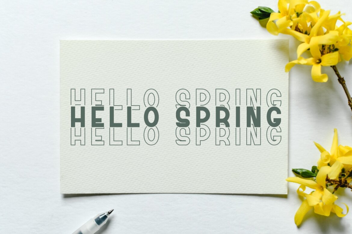 Spring - Stacked FREE Font alt