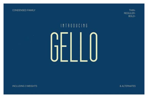 Gello Font Family