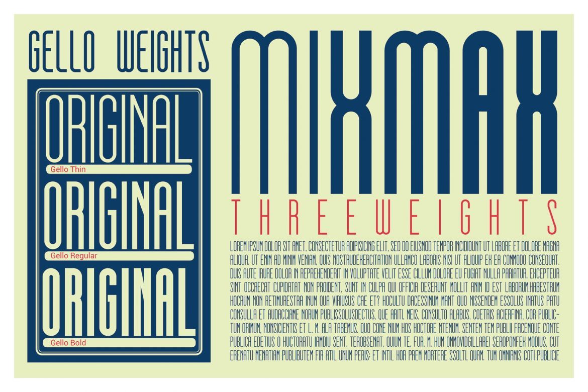 Gello Font Family alt