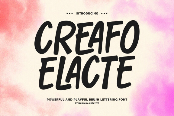 Creafo Elacte Powerful FREE Font