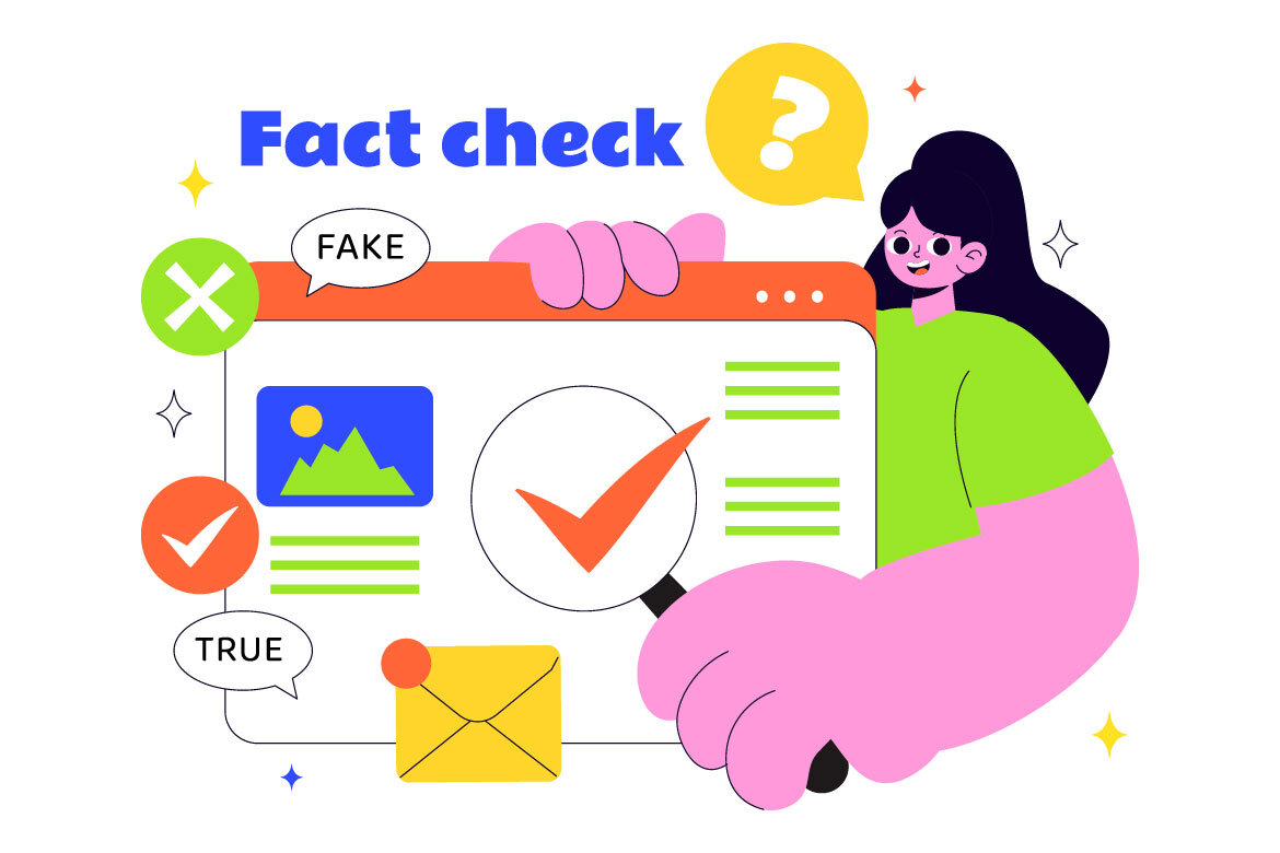 10 Fact Check Vector FREE Illustrations - view 4