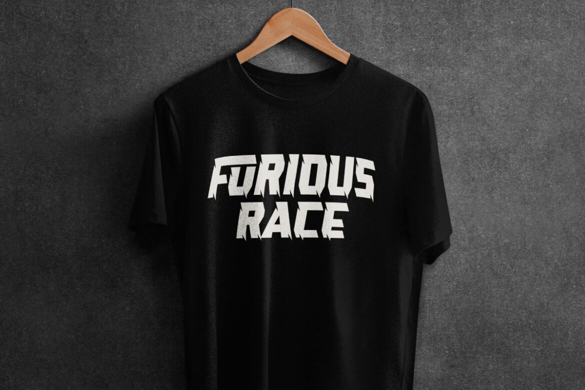 Furious Race FREE Font - view 6