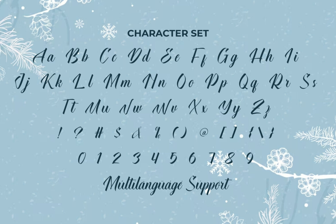 Winter Sweetheart FREE Font - view 4