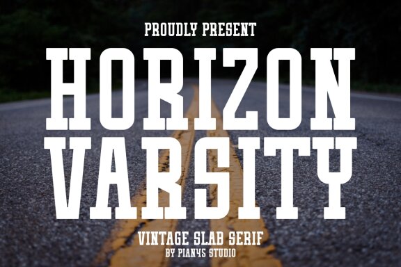Horizon Varsity - FREE Vintage Slab Serif