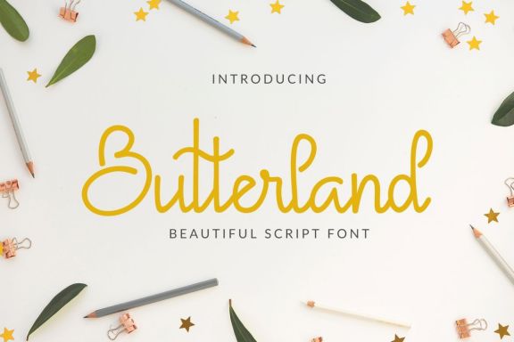 Butterland Monoline Script Font