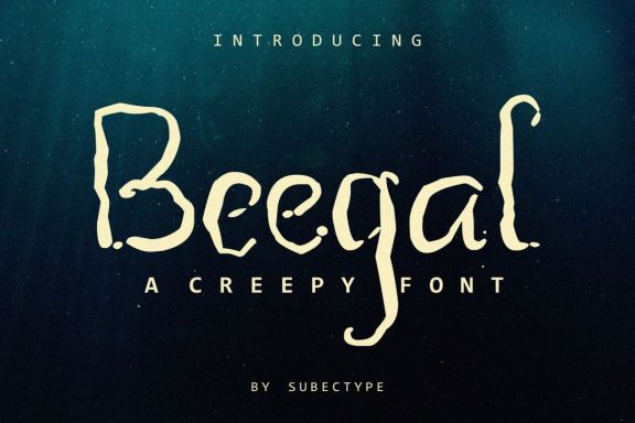 Beegal Horror Font