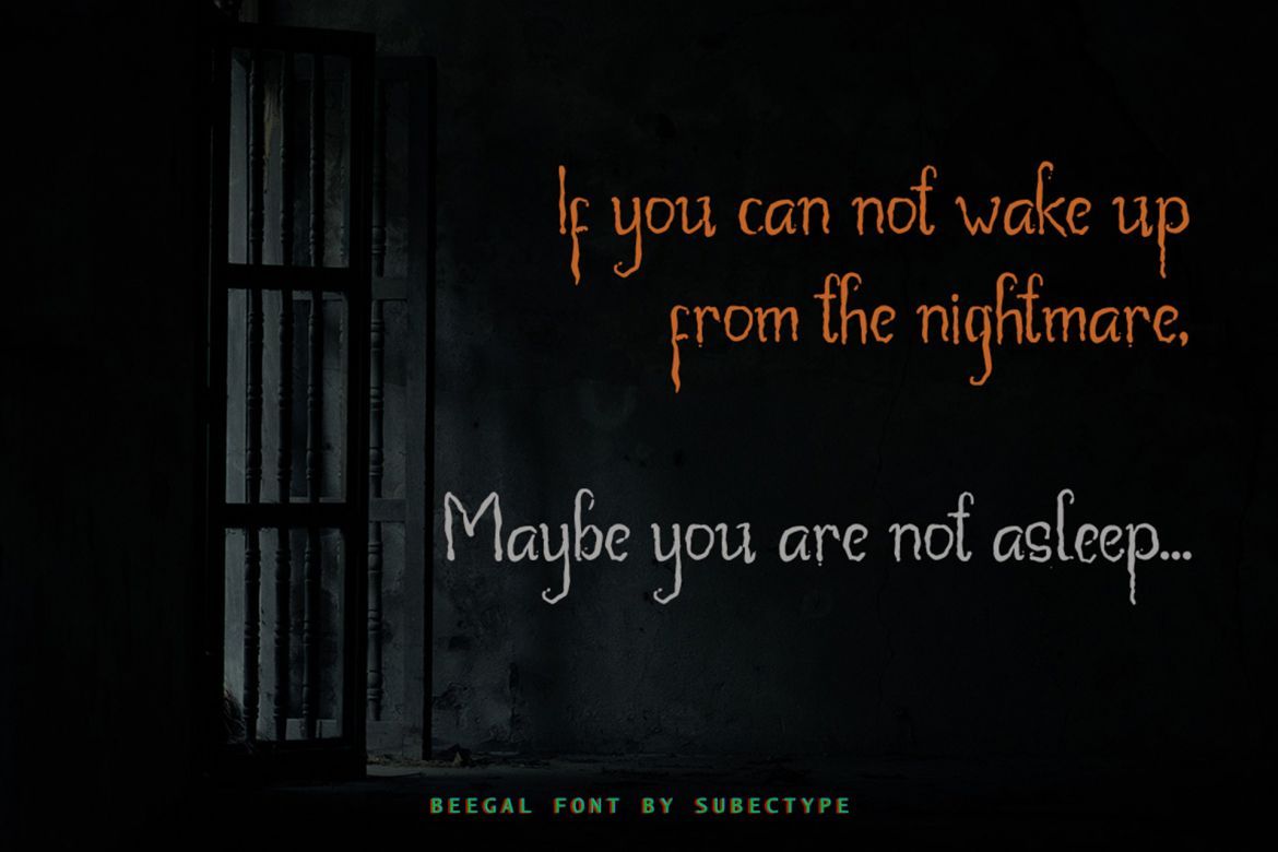 Beegal Horror Font - view 6