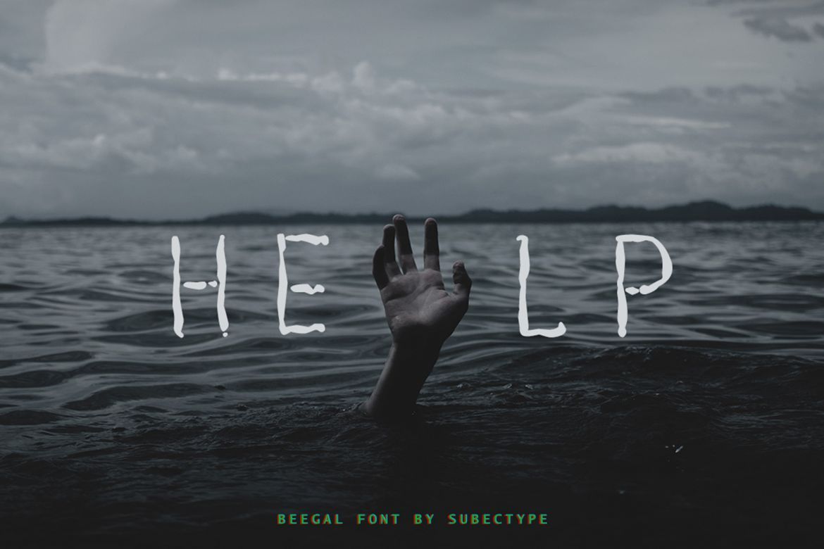 Beegal Horror Font - view 11