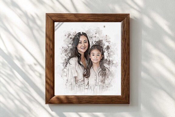 Watercolor Family FREE Template