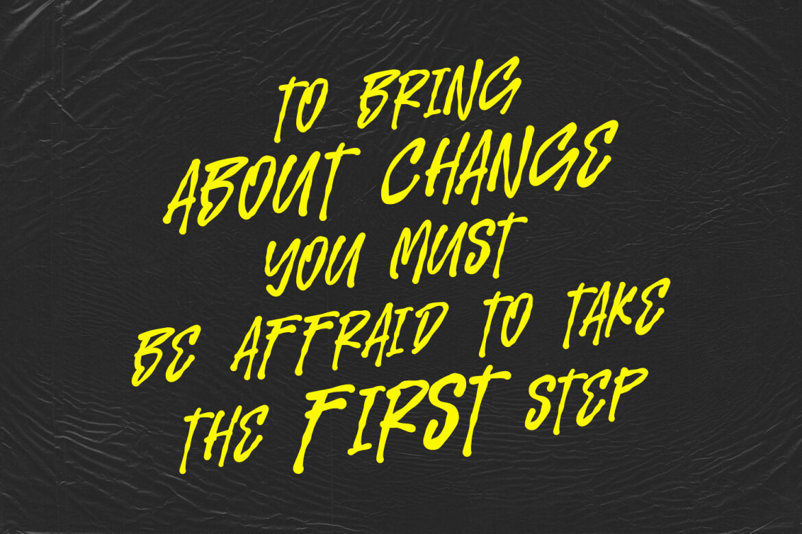 Grous Hiraco Paint Brush FREE Font alternate