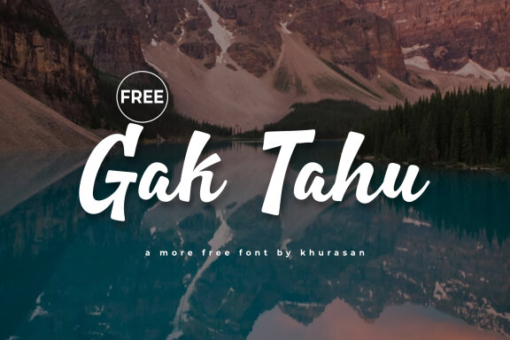 Gak Tahu FREE Font