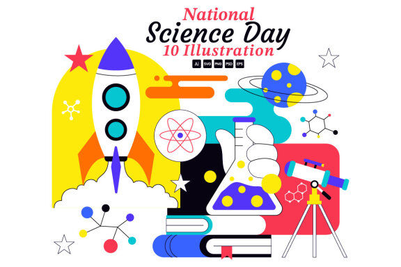 10 National Science Day FREE Illustrations