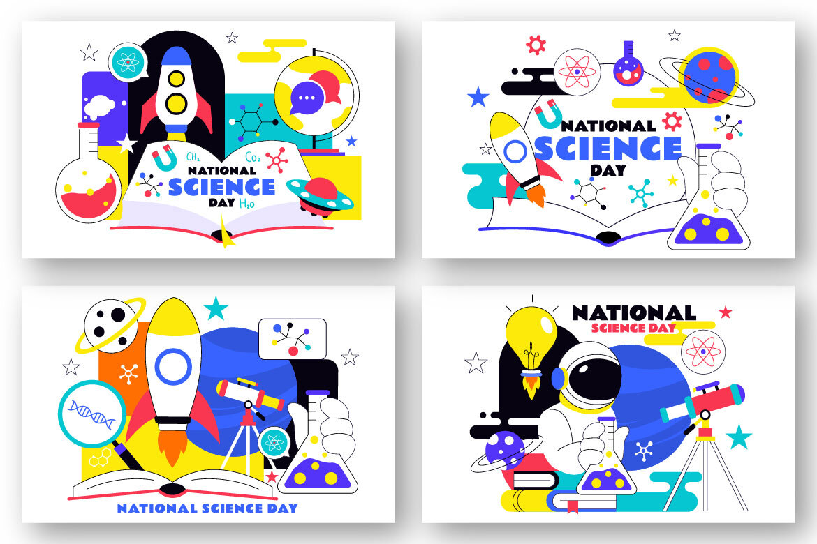 10 National Science Day FREE Illustrations - view 3