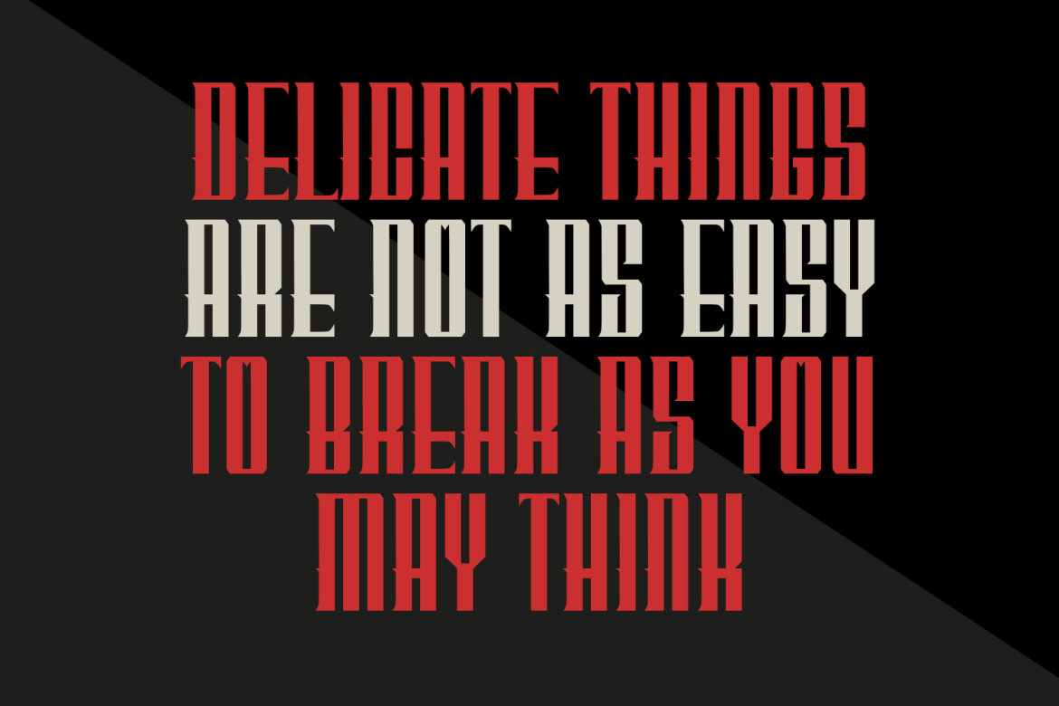 Perrownt Bold Modern Blackletter Display Font - view 3