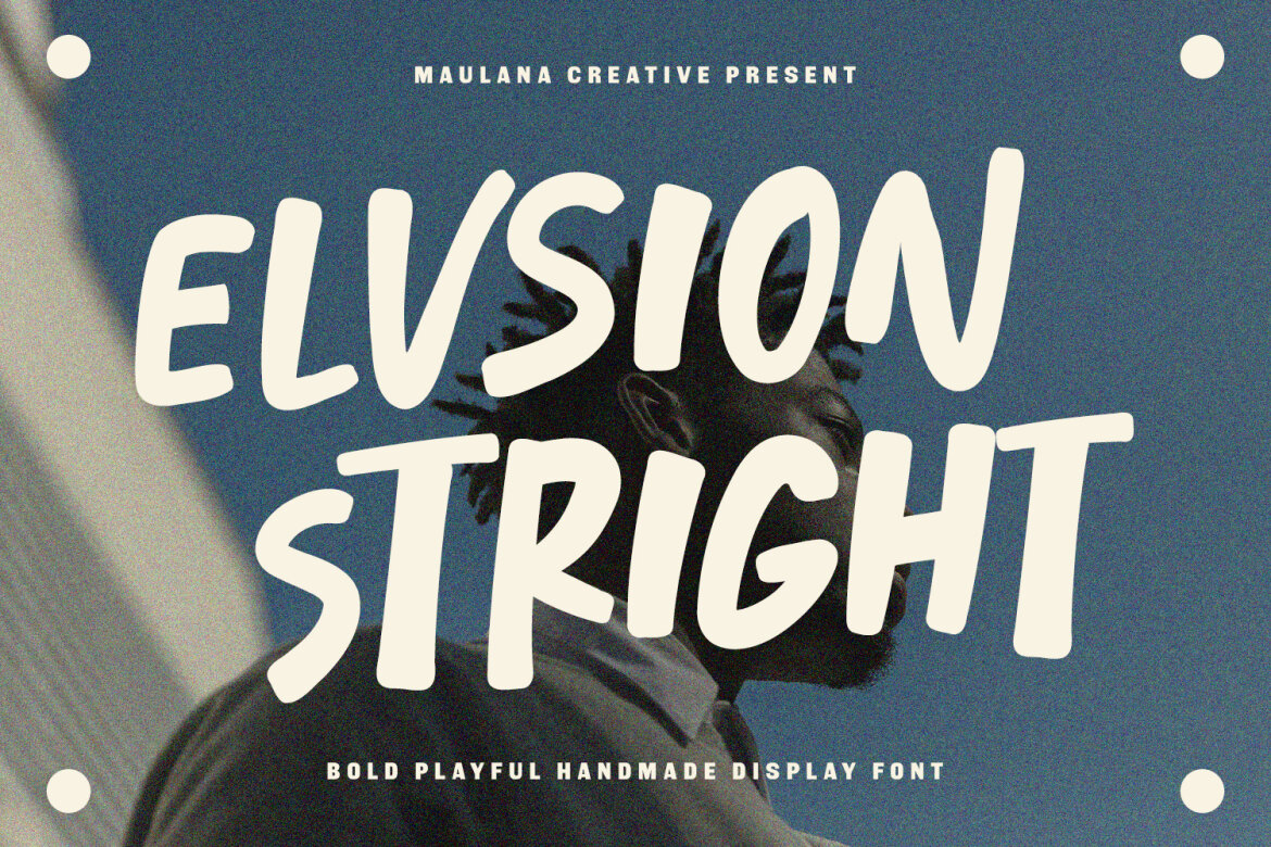 Elvsion Stright FREE Display Font alternate