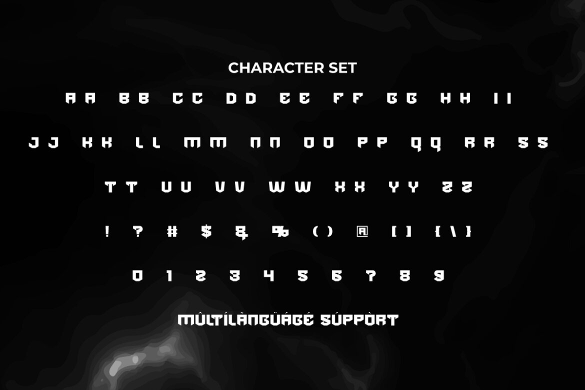 Black Cyber FREE Font - view 6