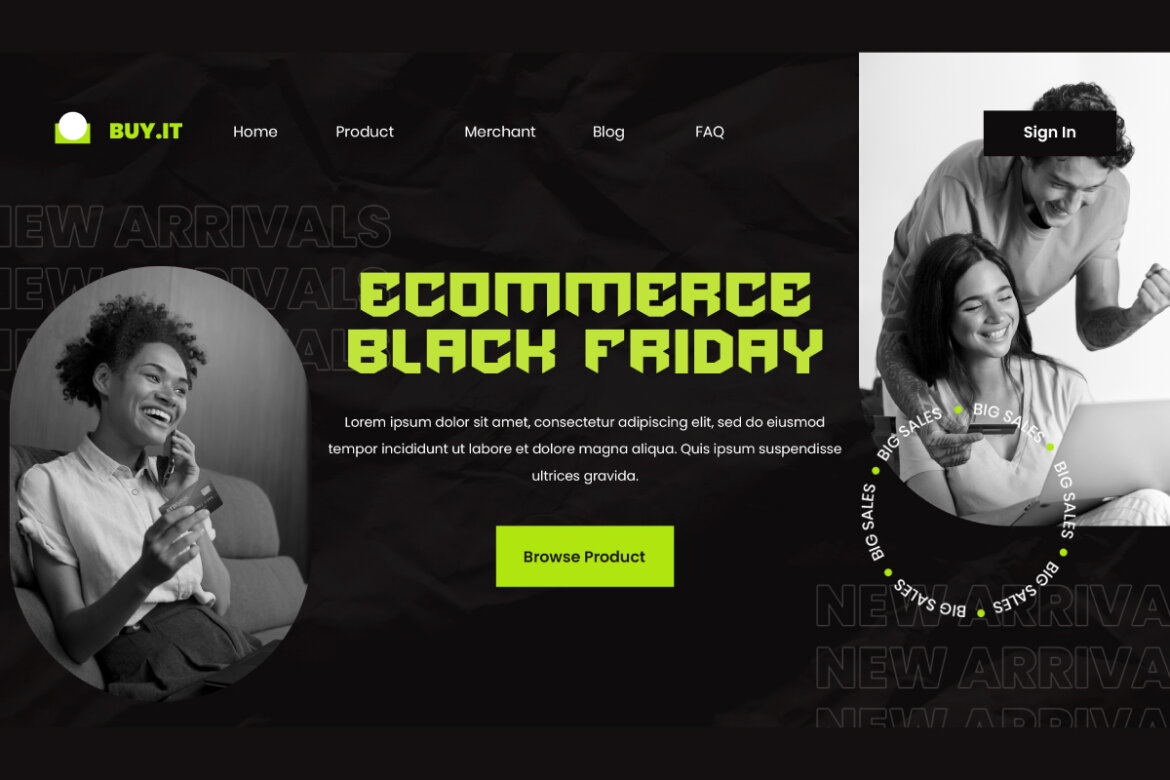 Black Cyber FREE Font - view 5