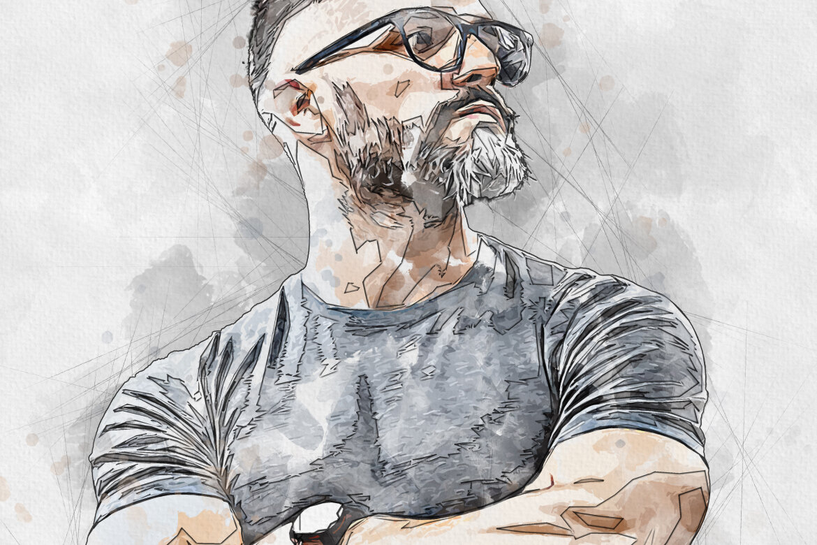 Canvas Watercolor Art - FREE Template alt