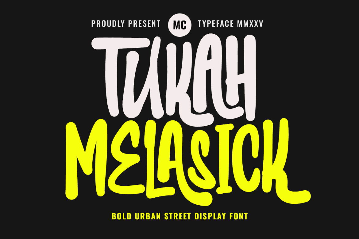 Tukah Melasick Urban FREE Font alternate