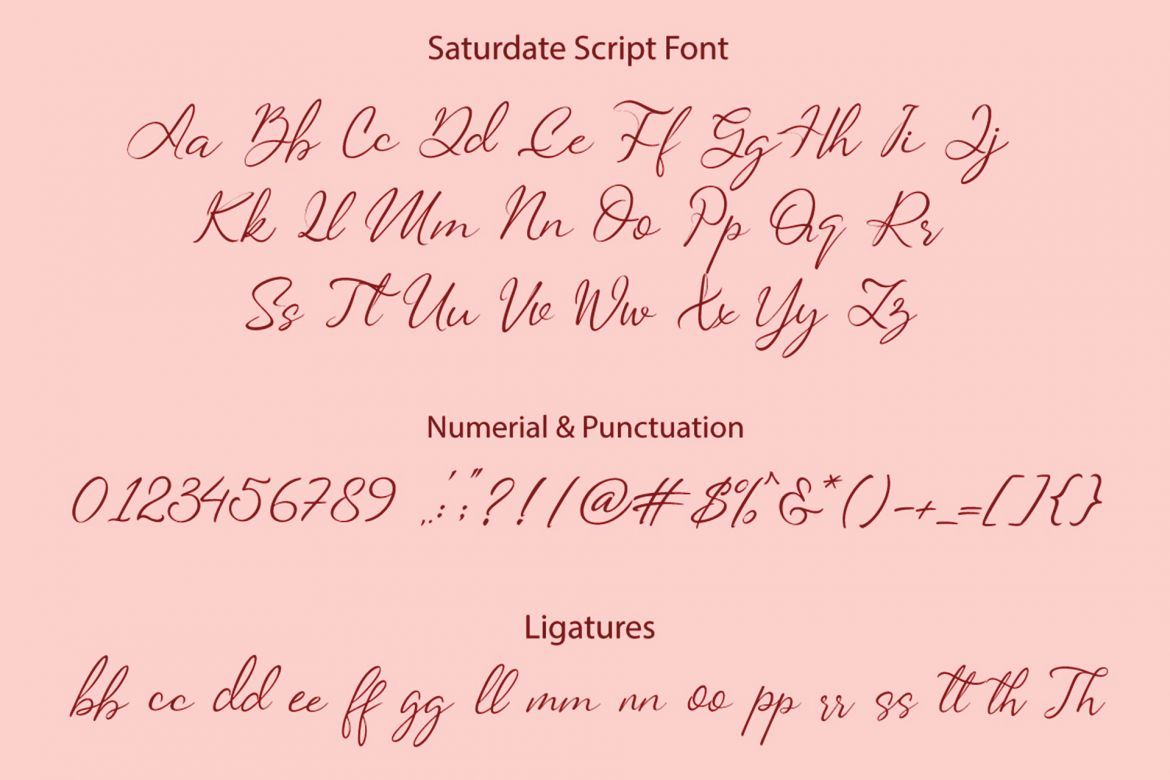 Saturdate Font Duo  - view 3