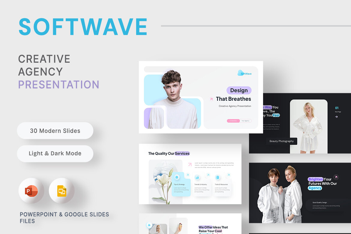  SoftWave - Creative Agency Presentation Template