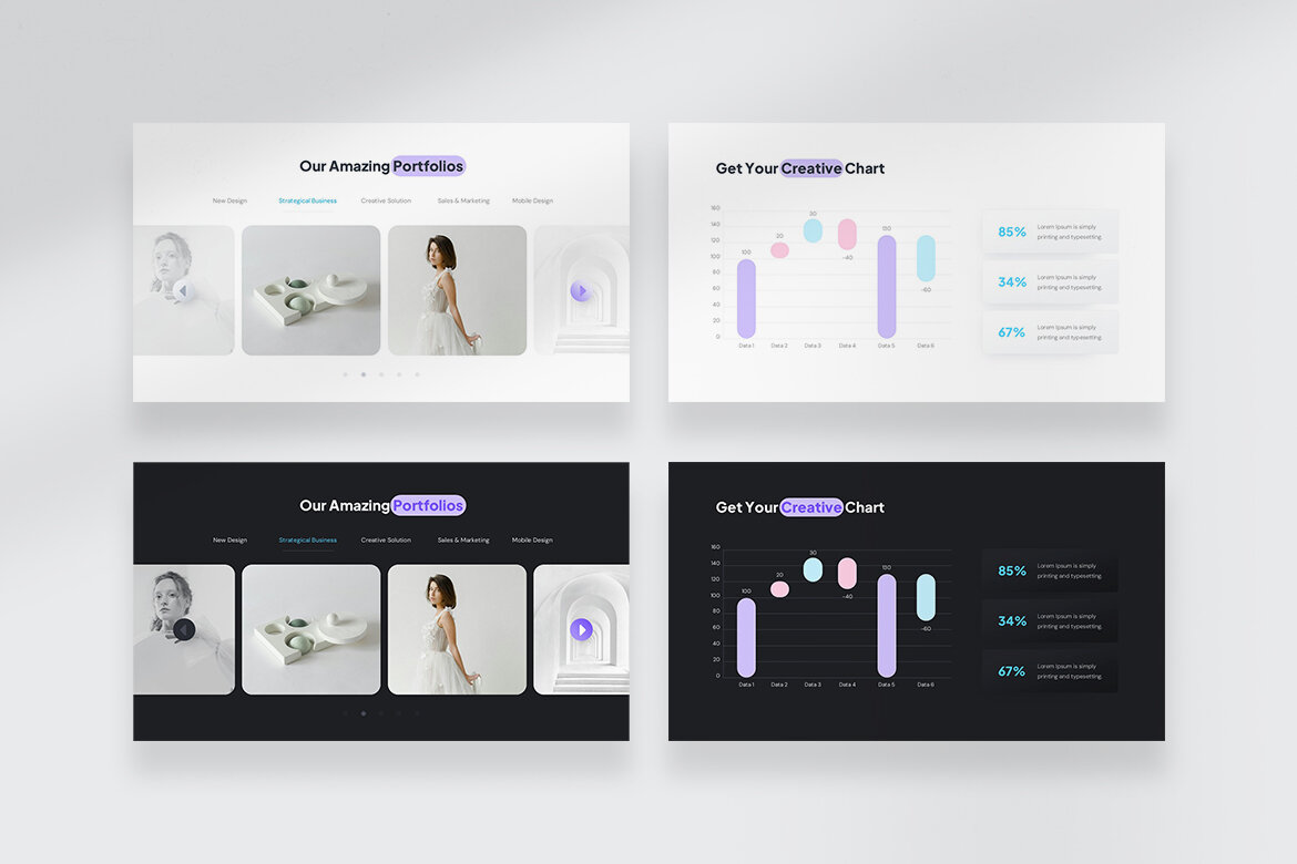 SoftWave - Creative Agency Presentation Template - view 3