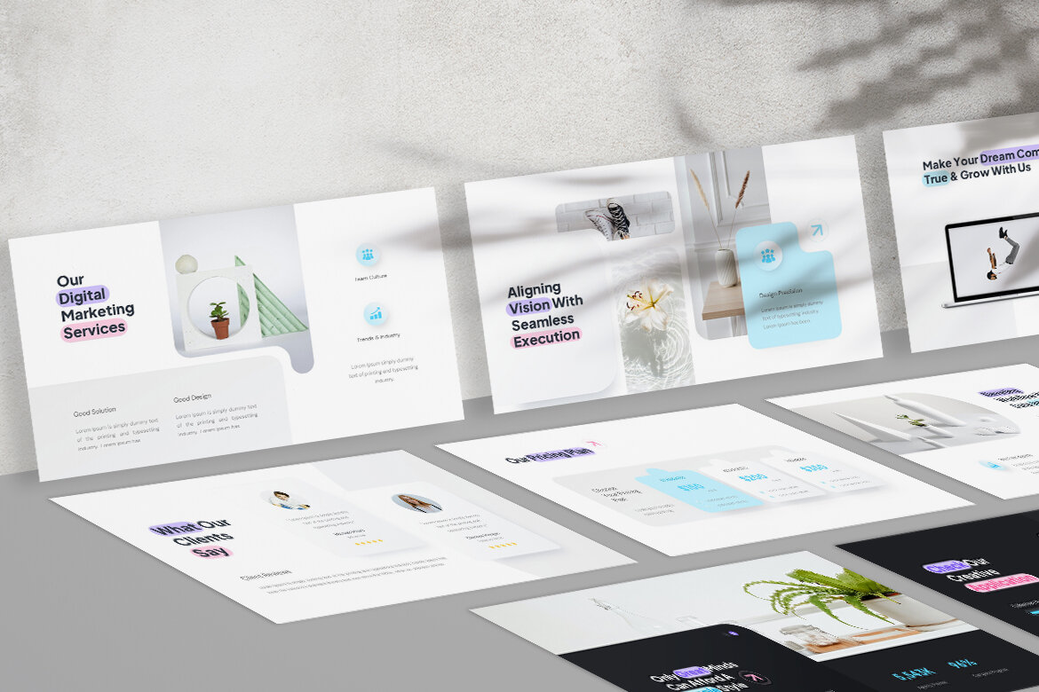 SoftWave - Creative Agency Presentation Template - view 5
