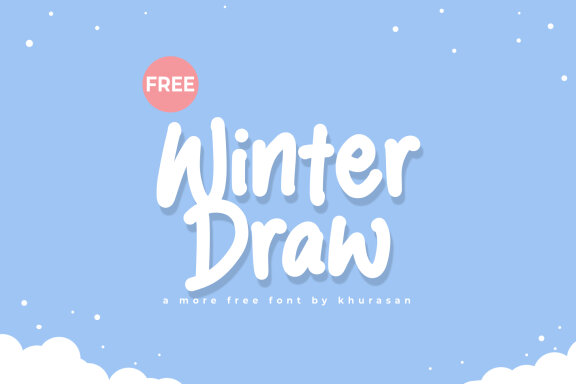 Winter Draw FREE Font