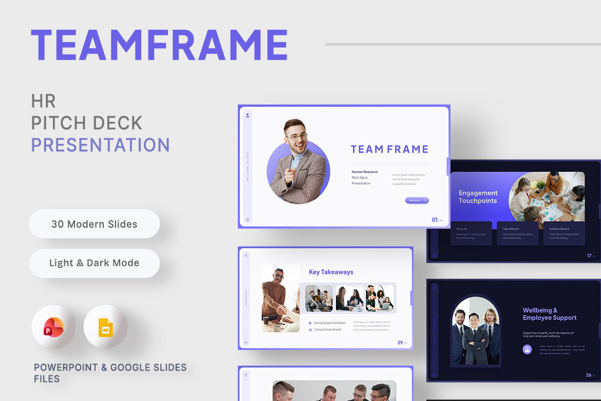 Teamframe - HR Pitch Deck Presentation 