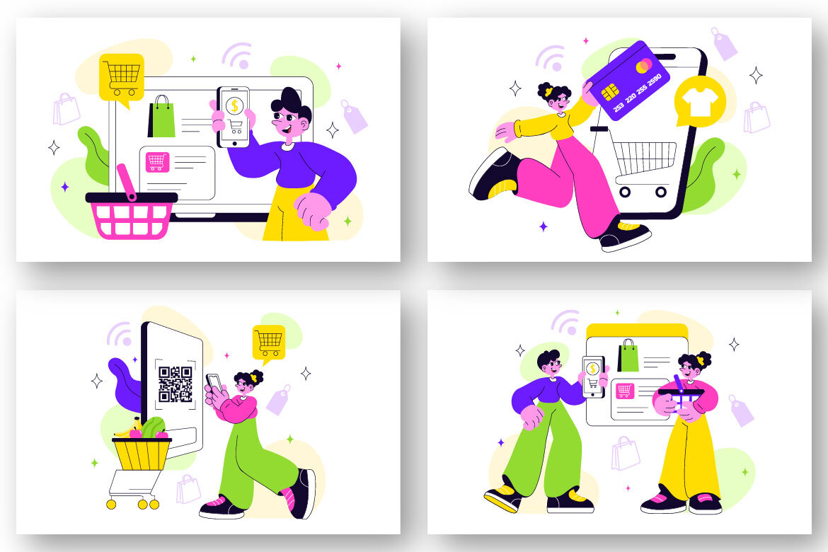 10 Smart Retail Store FREE Illustrations alt