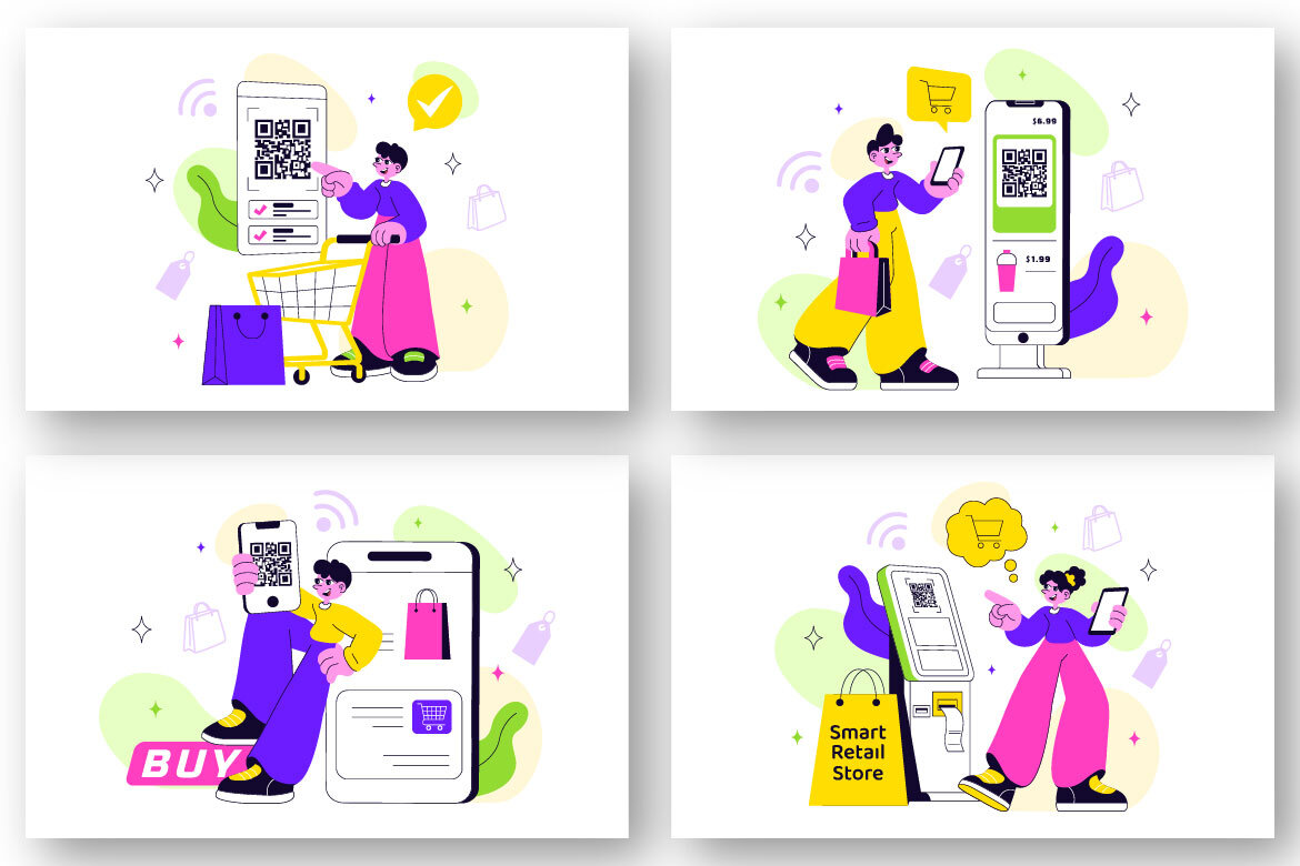 10 Smart Retail Store FREE Illustrations - view 3