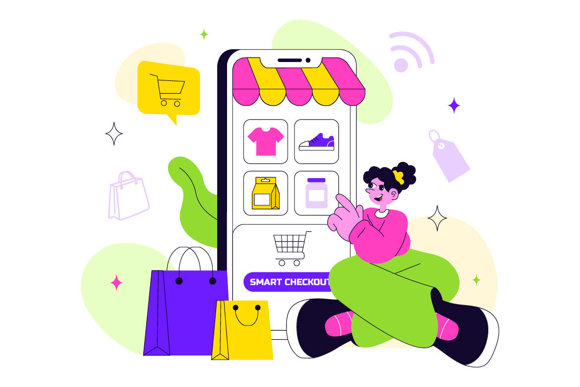 10 Smart Retail Store FREE Illustrations - view 4