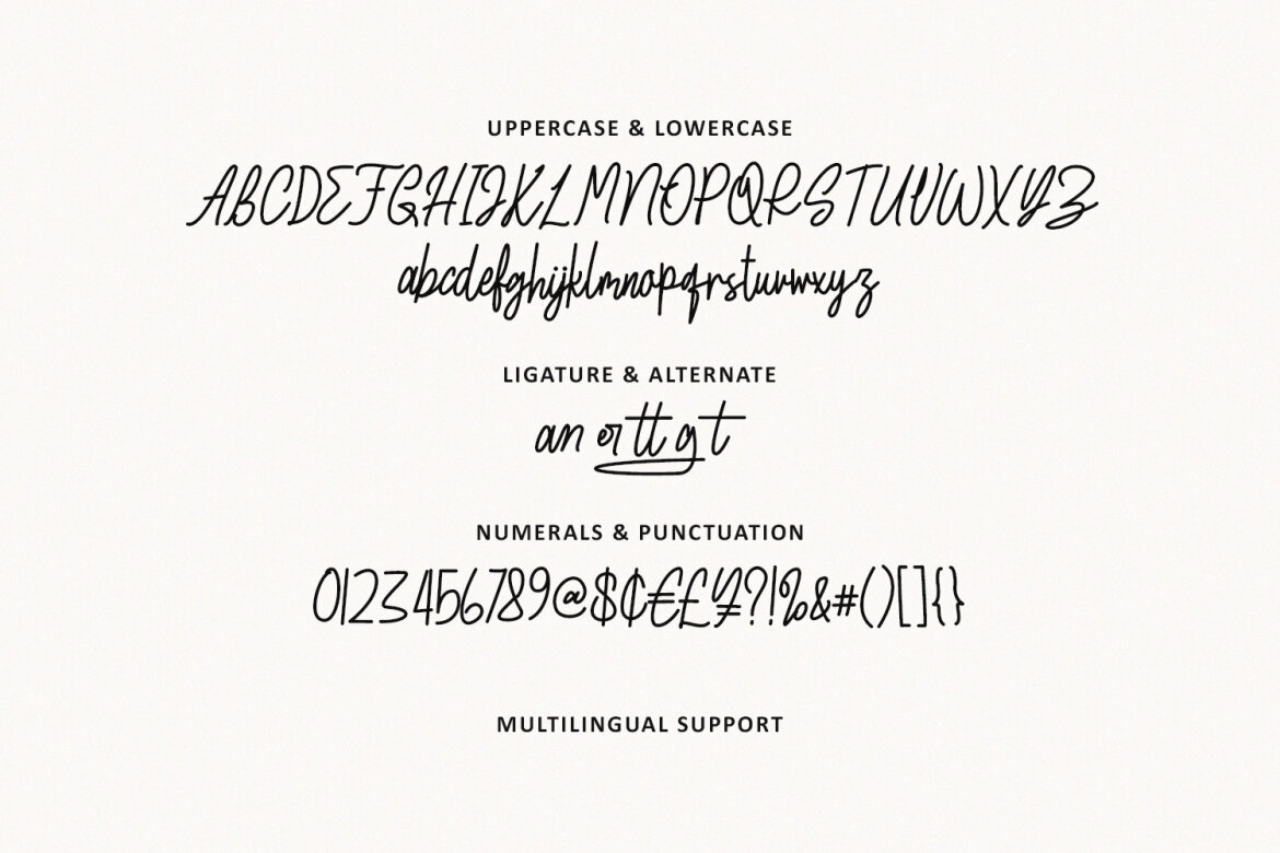 Kertang Elegant Monoline Signature Font alt