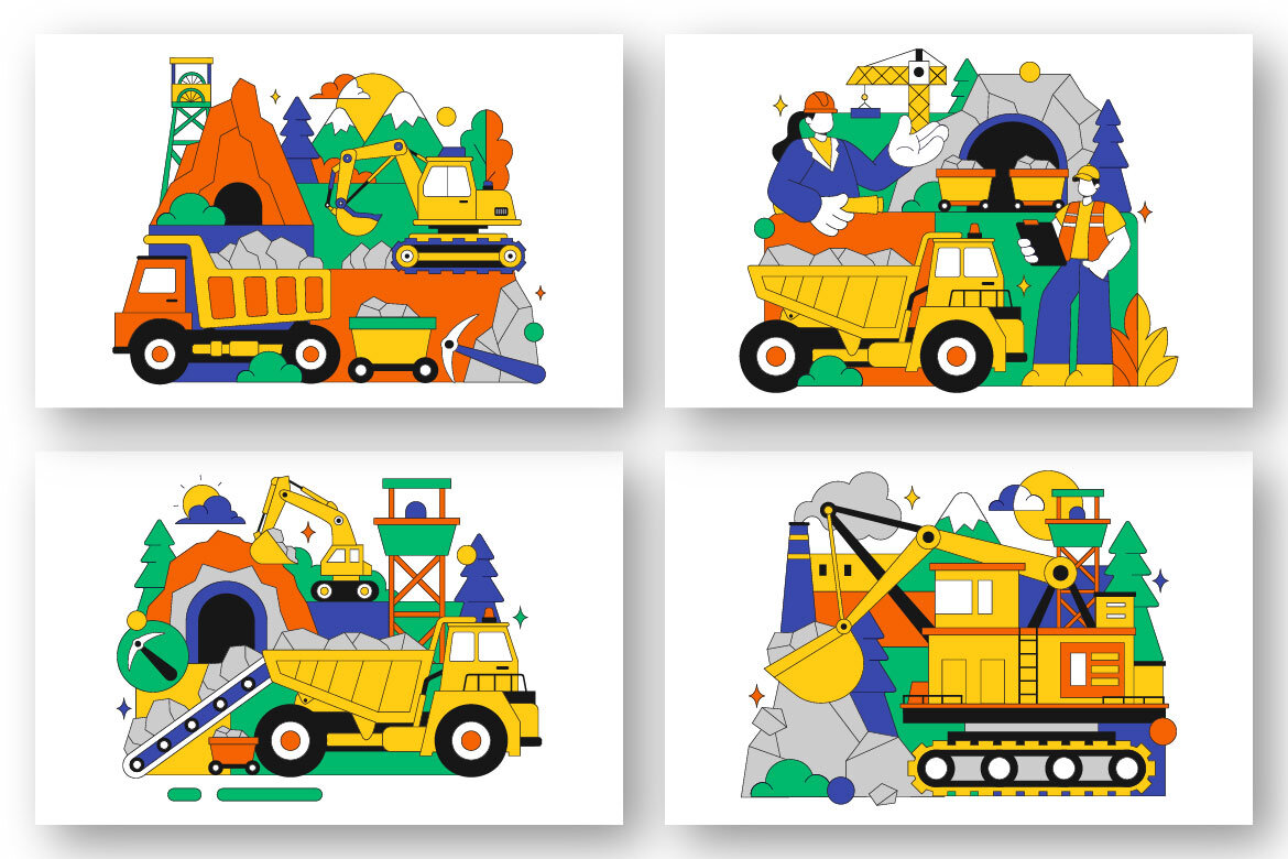10 Mining Company Illustration - view 2