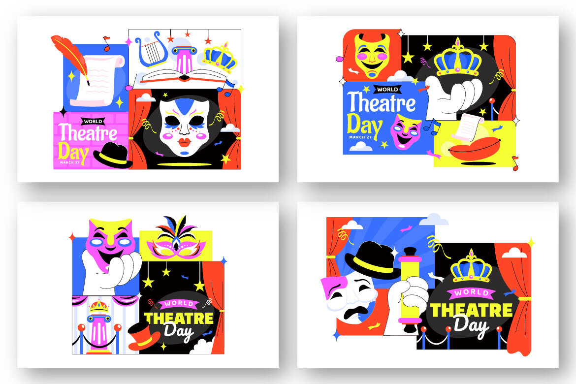 10 World Theatre Day Illustration alt