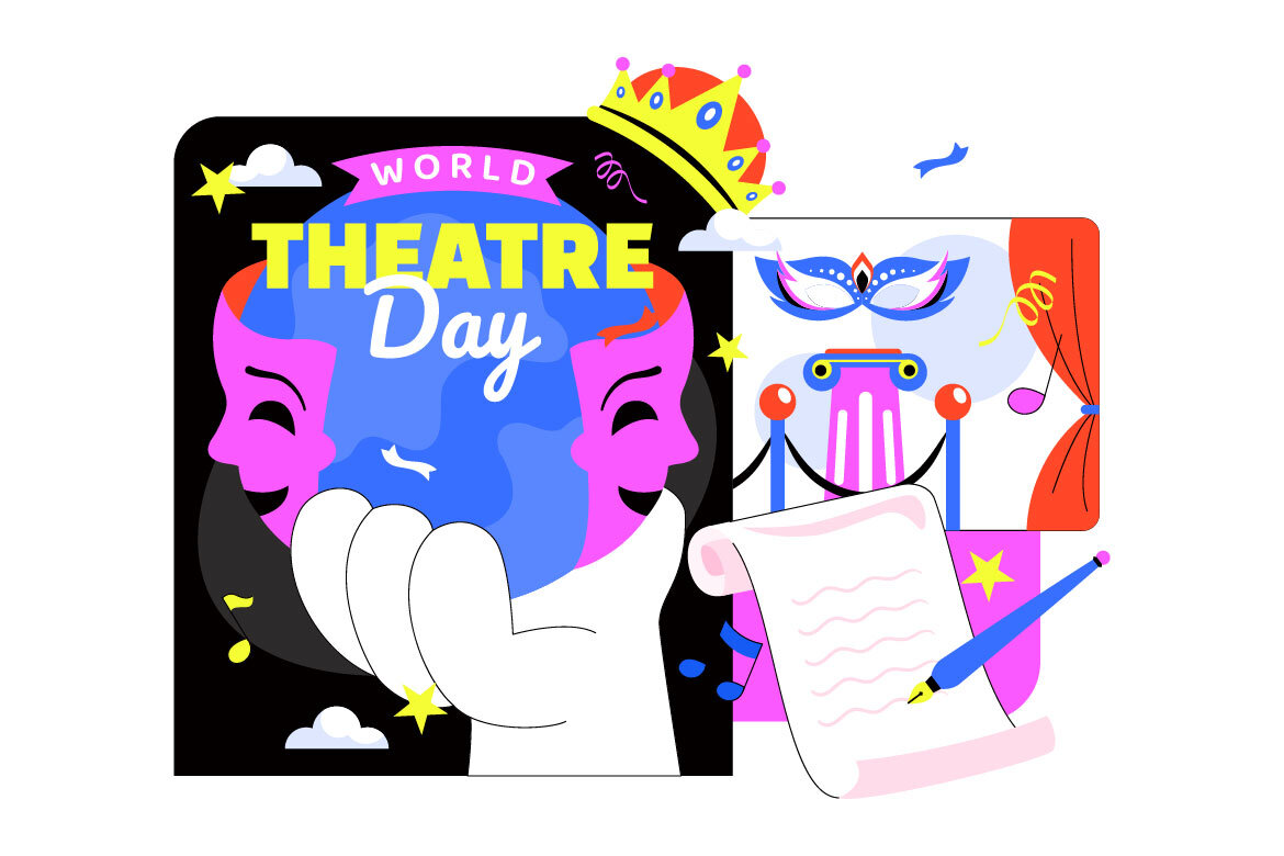 10 World Theatre Day Illustration - view 4