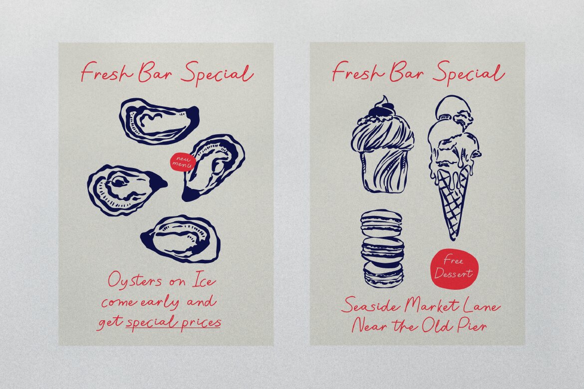 Looseform Pressure | Casual Handwritten Script - view 5