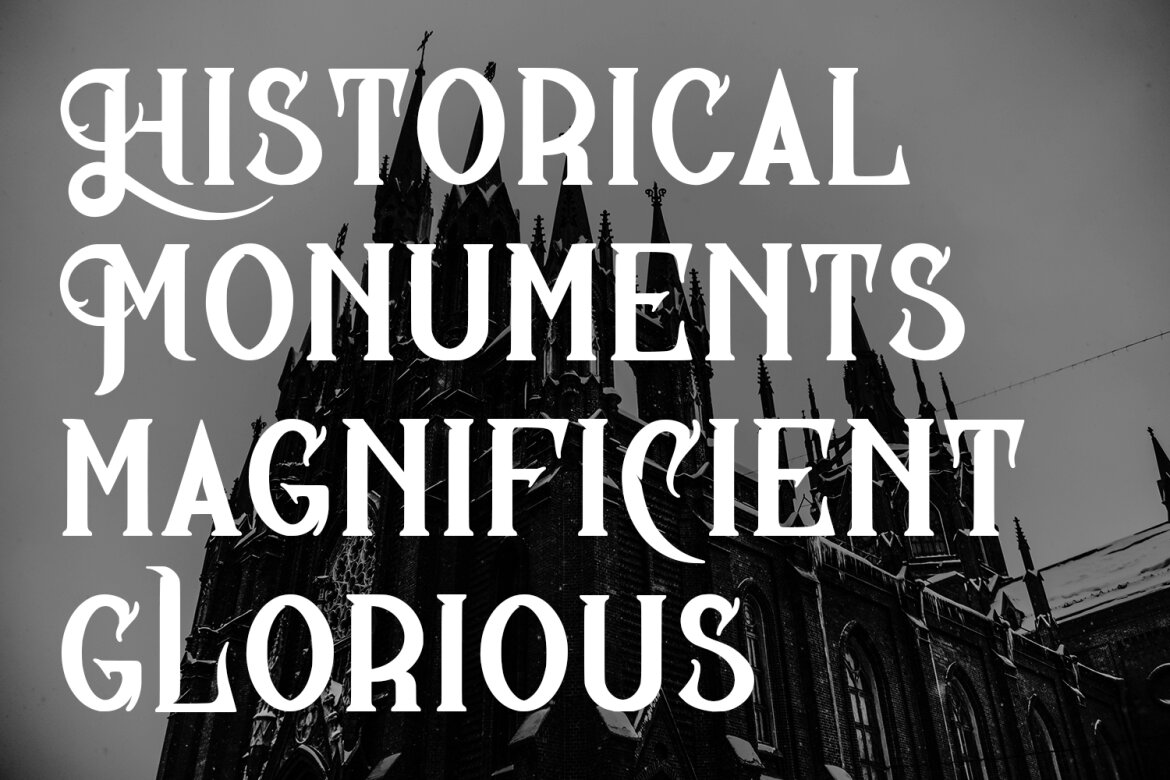 Hemellot Elegant Victorian Serif Display Font - view 5