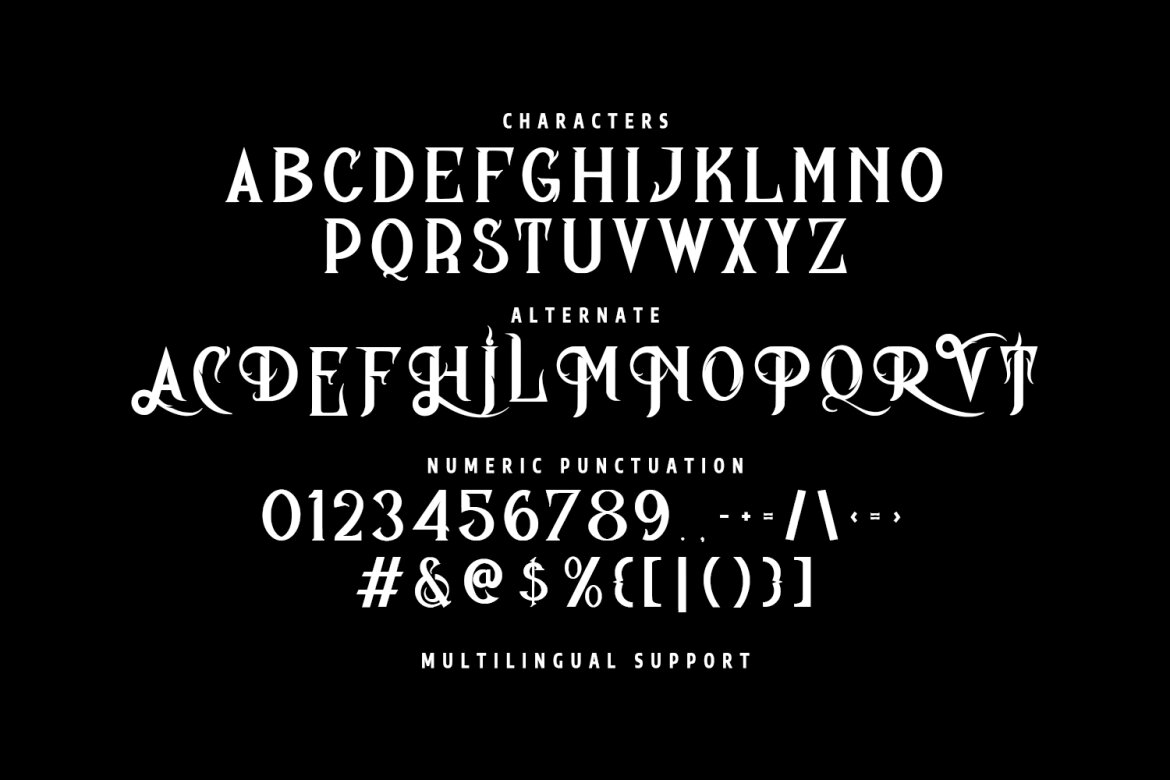 Hemellot Elegant Victorian Serif Display Font - view 7