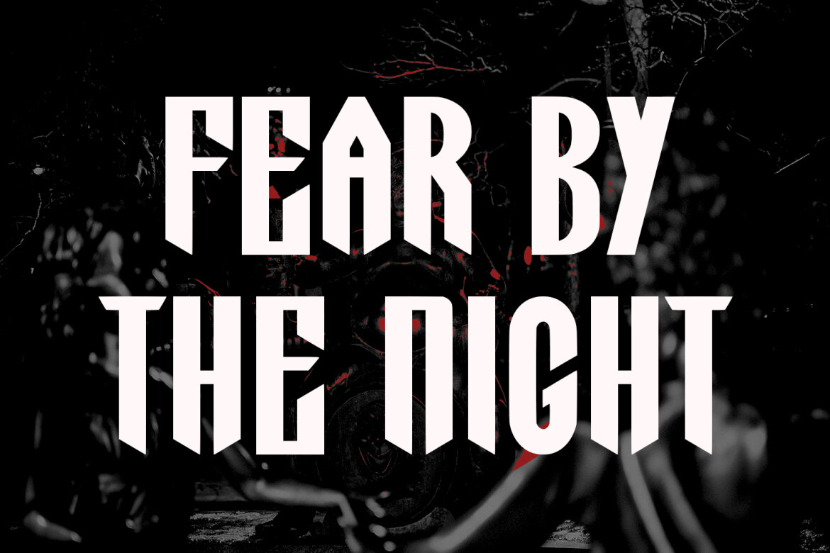 Tsagaru Modern Horror Blackletter Display Font alt