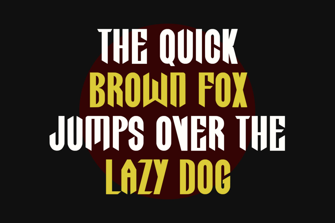 Tsagaru Modern Horror Blackletter Display Font - view 3