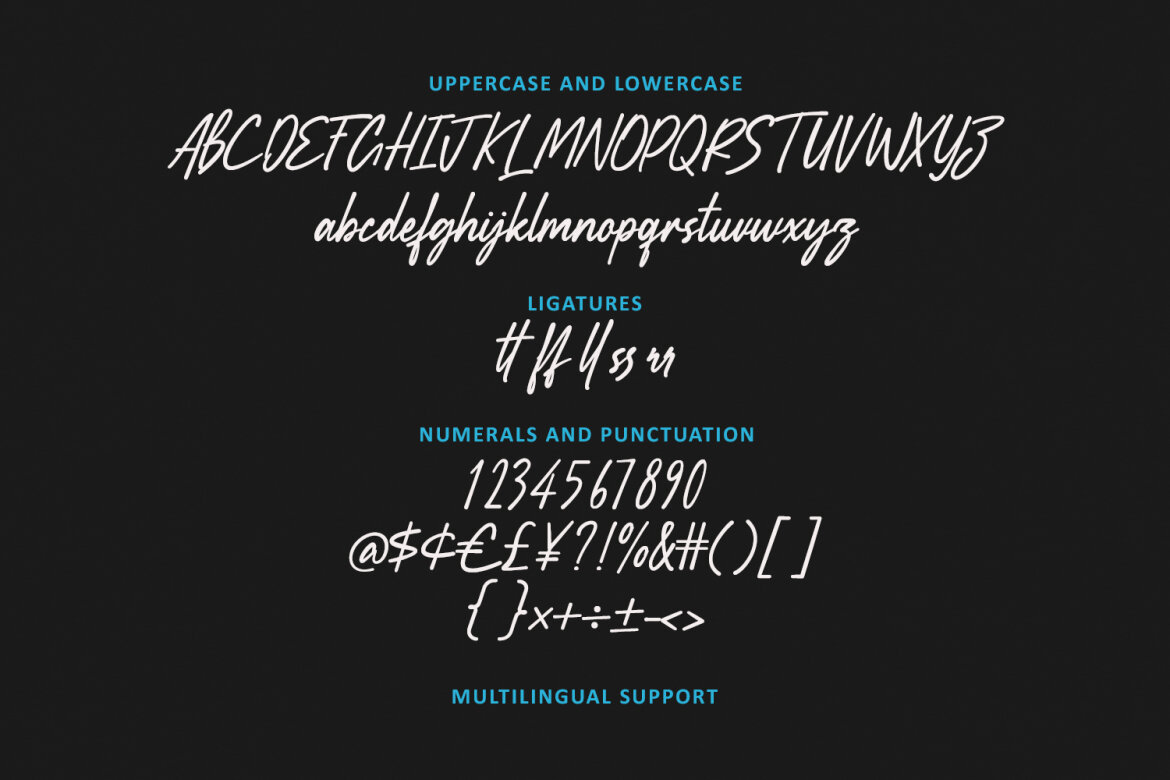 Bafferry Modern Handcrafted Signature Script Font - view 6