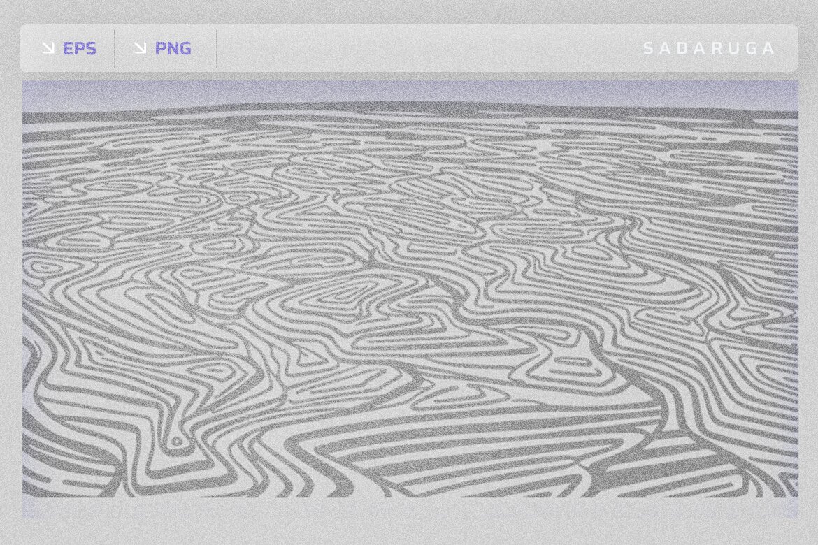 Topographic Contour Line Art and Organic Abstract Liquid Textures Set alt