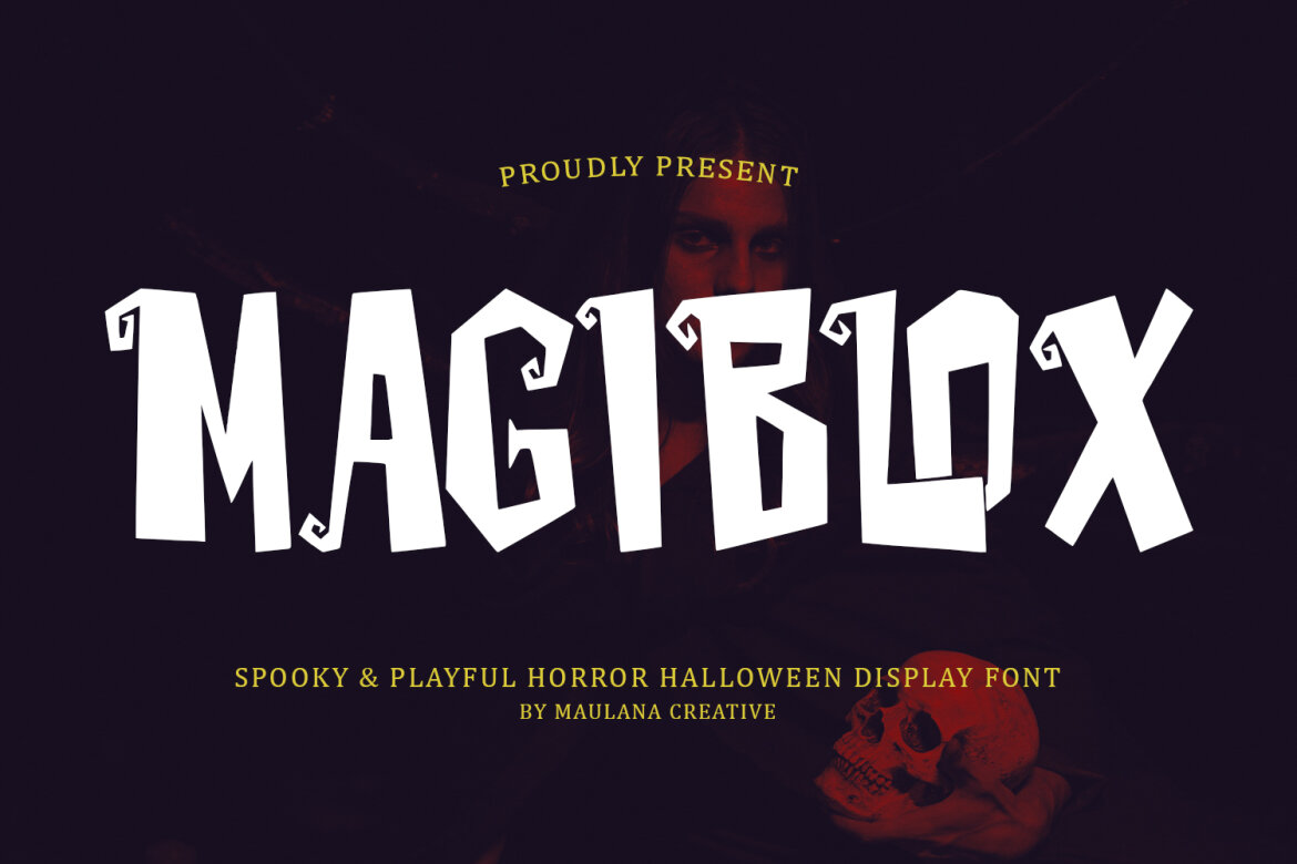 Magiblox Spooky Playful Horror Font