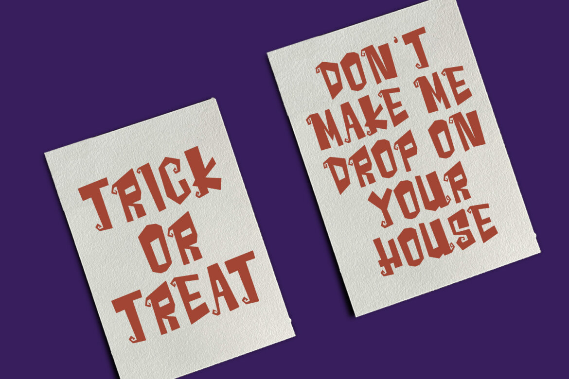 Magiblox Spooky Playful Horror Font alt