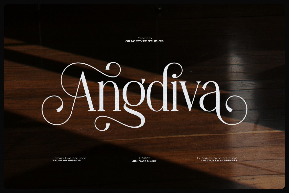 Angdiva | Display Serif Font