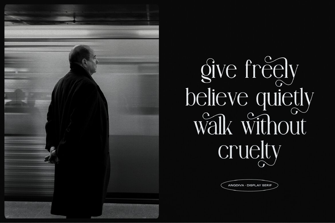 Angdiva | Display Serif Font